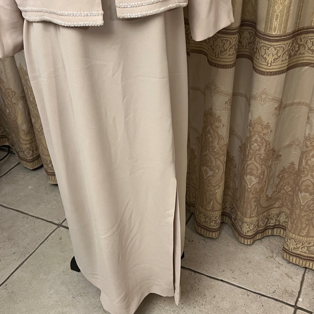 Rimini Cream Women's Dress with Jacket - Picture 6 of 6